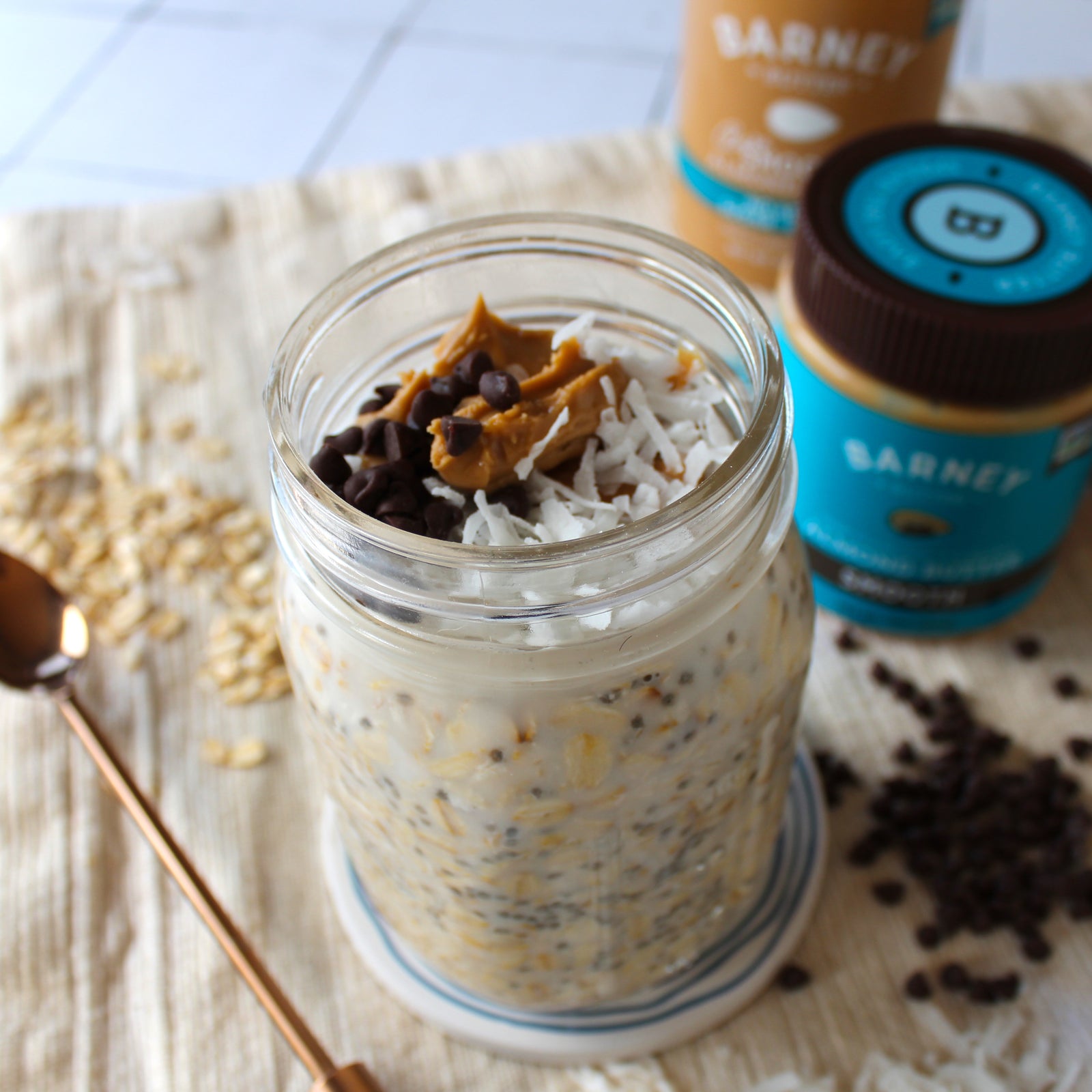 Almond Joy Overnight Oats