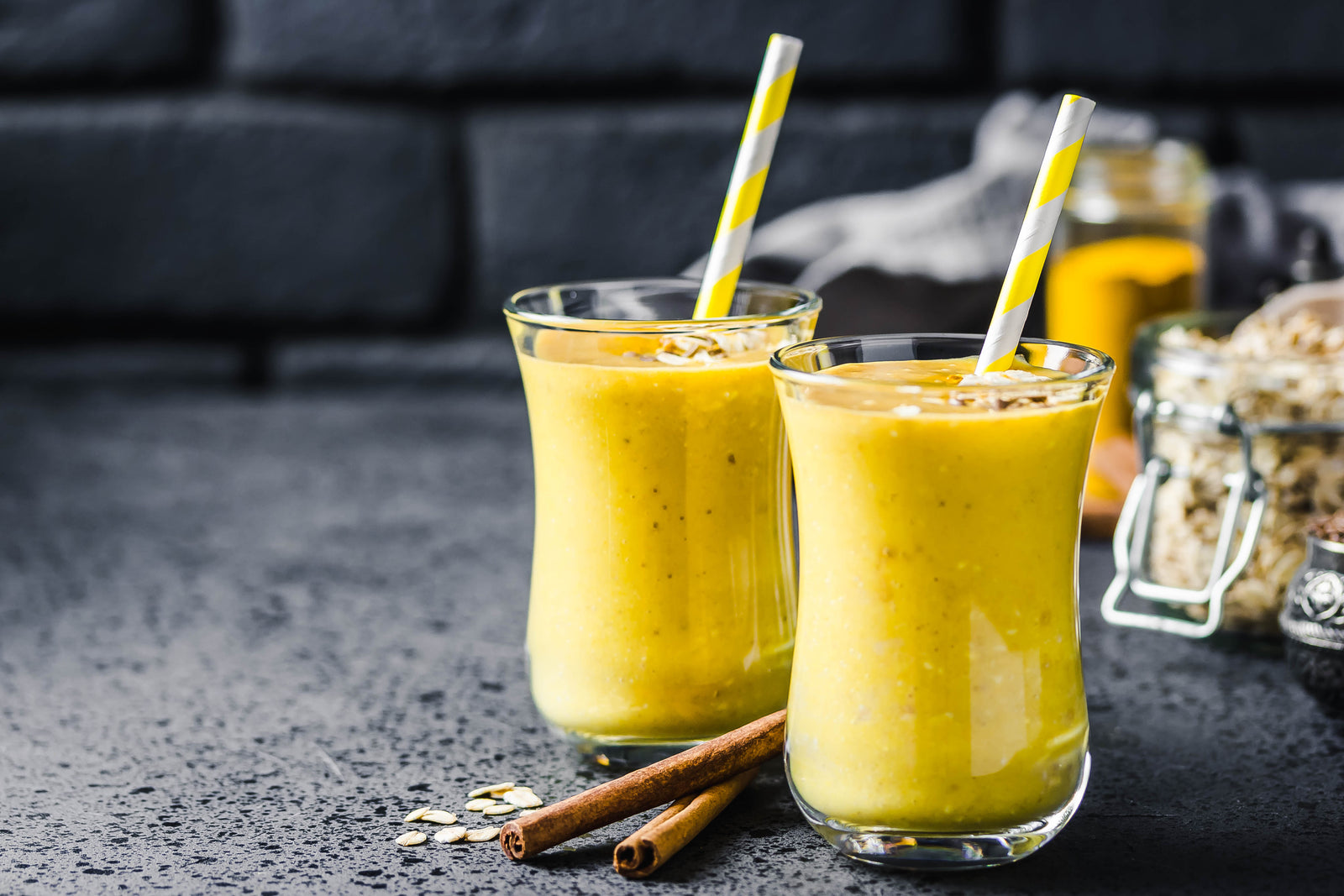 Orange Ginger Smoothie with Almond Butter