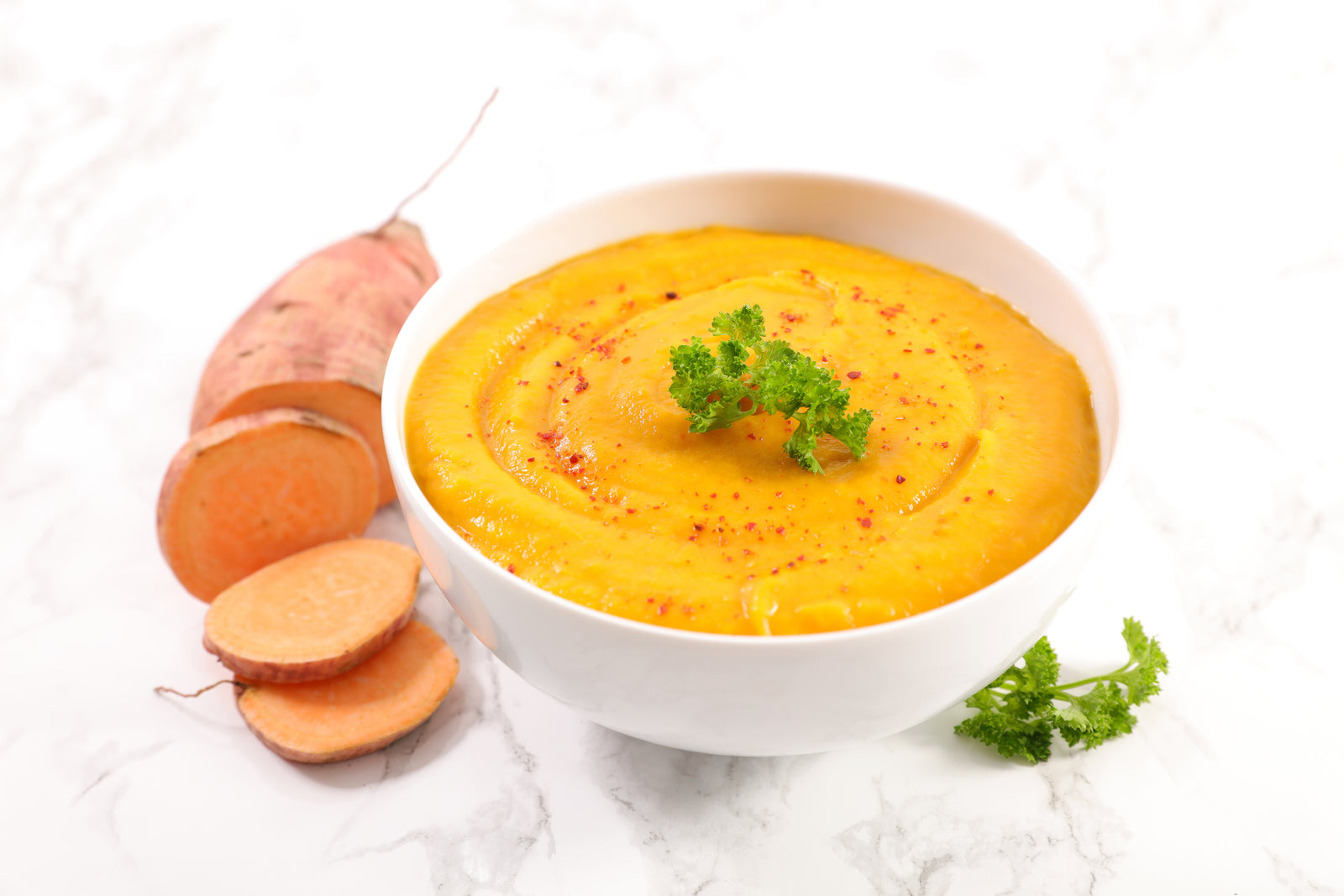 Sweet & Spicy Sweet Potato Soup