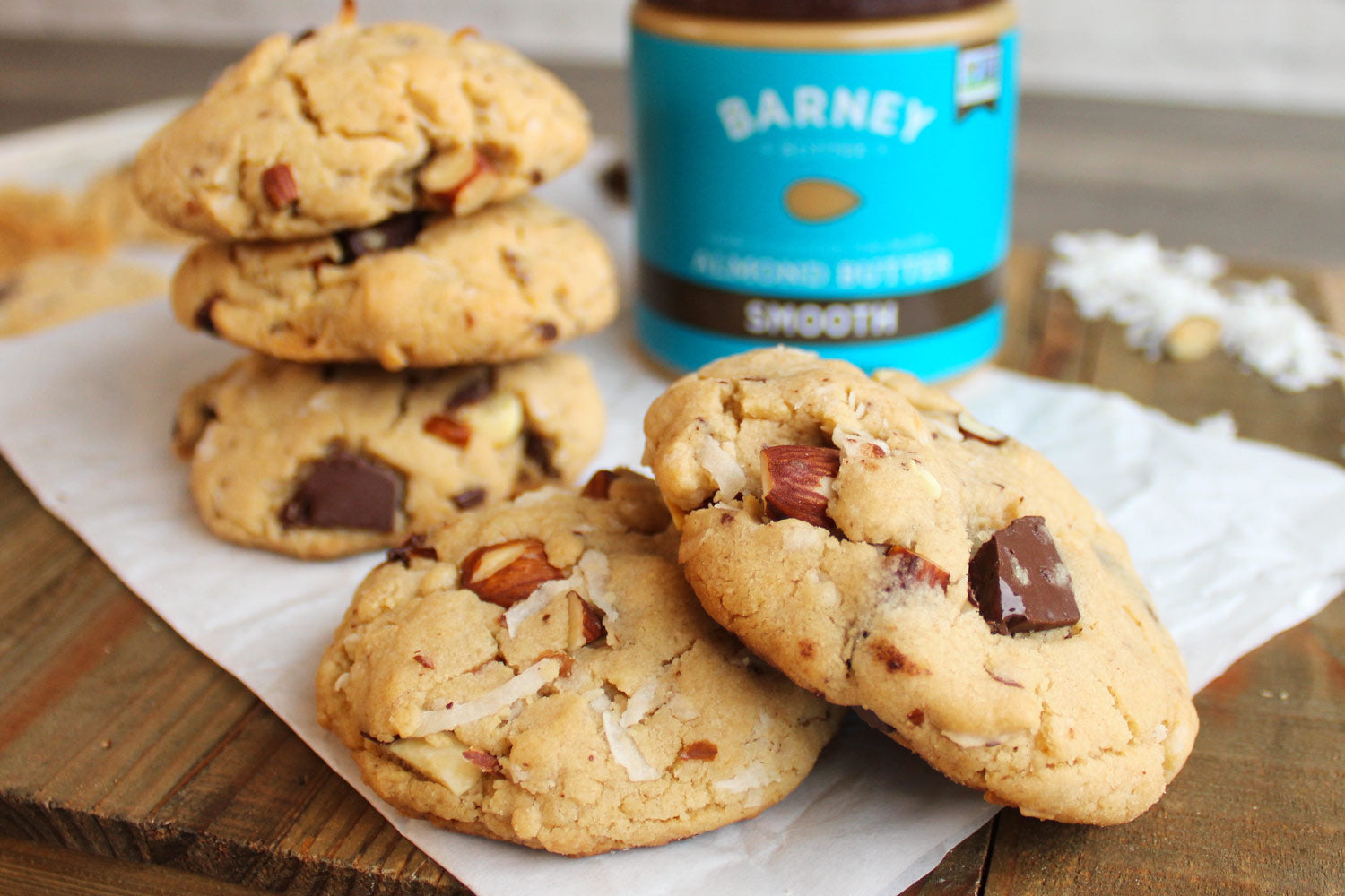 Dark Chocolate Coconut Cookies
