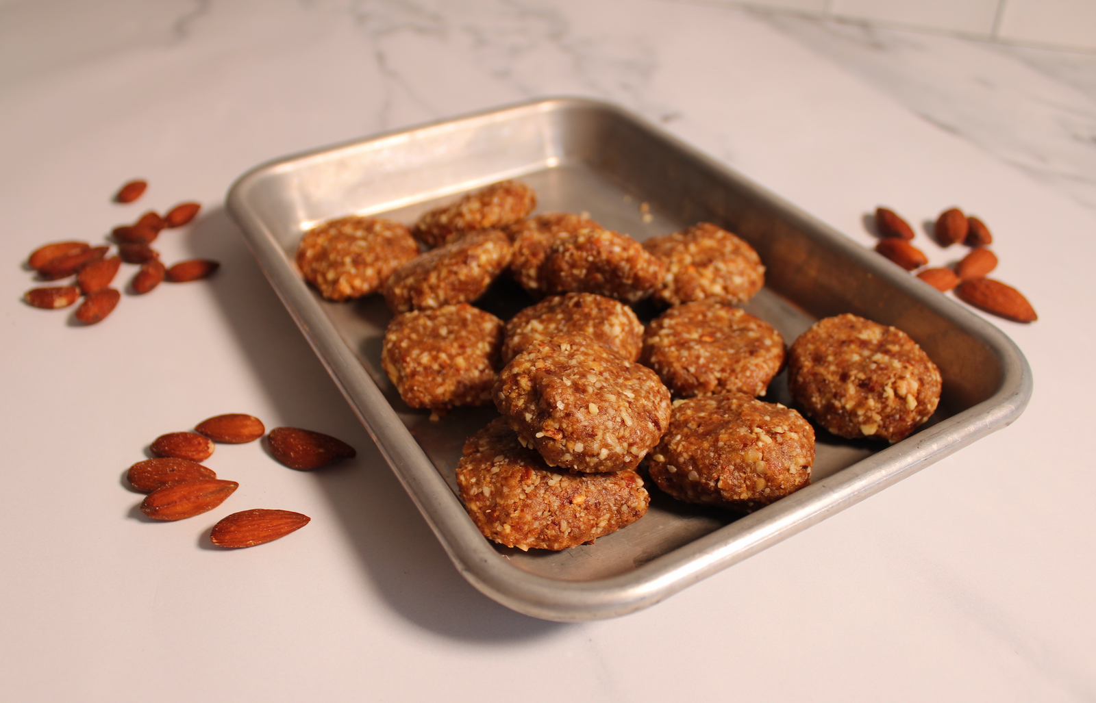 Raw, Vegan, Salted Almond Butter Cookies