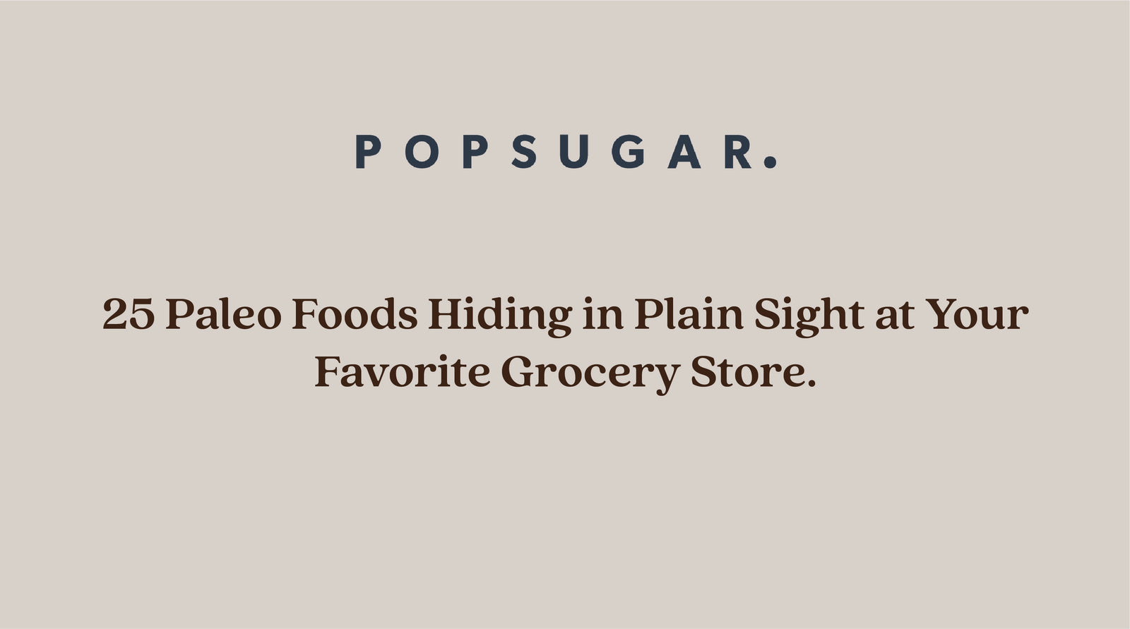 POPSUGAR.