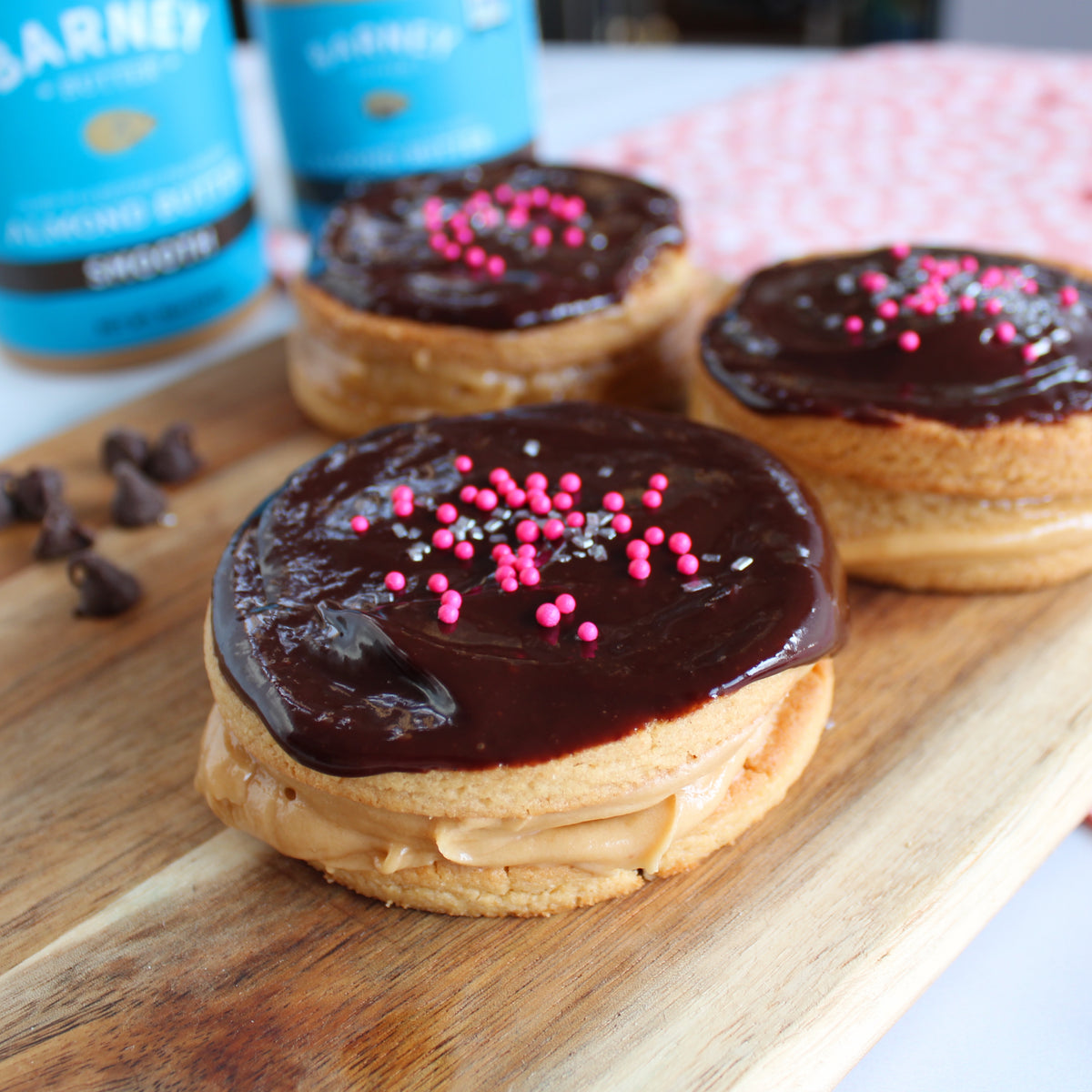 Valentine's Day Almond Butter Sandwich Cookies