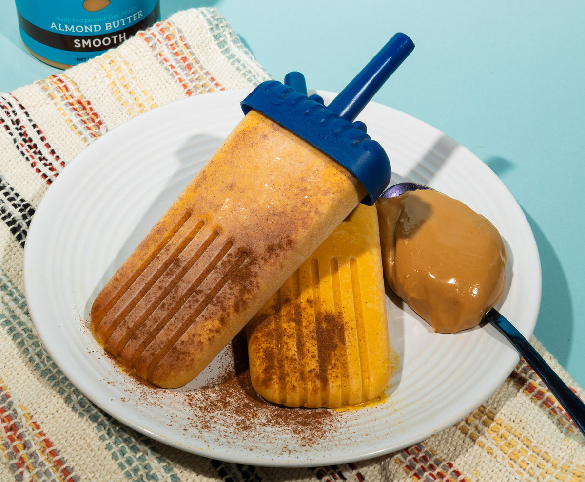 Carrot Cake & Almond Butter Popsicles