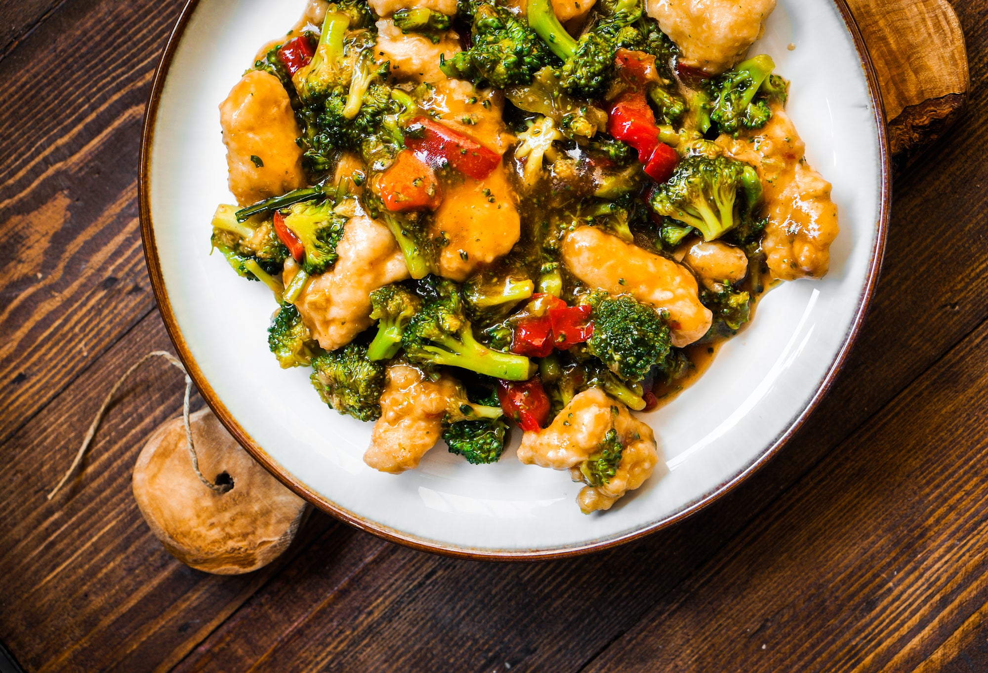 Chicken Satay & Broccoli with Almond Butter Sesame Sauce