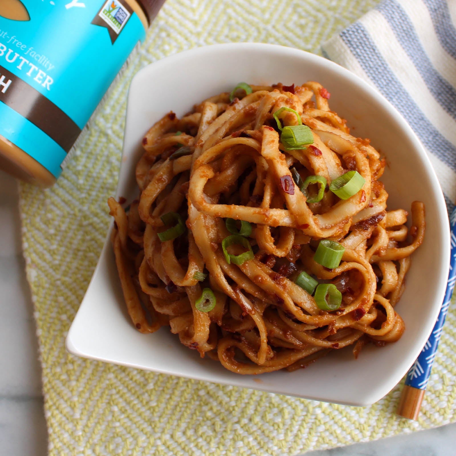Chili Almond Butter Noodles