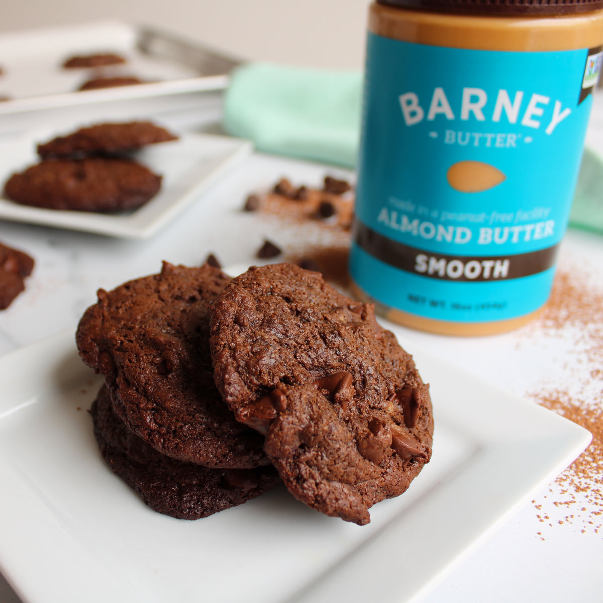 Double Chocolate Chunk Almond Butter Cookies (Grain-Free)