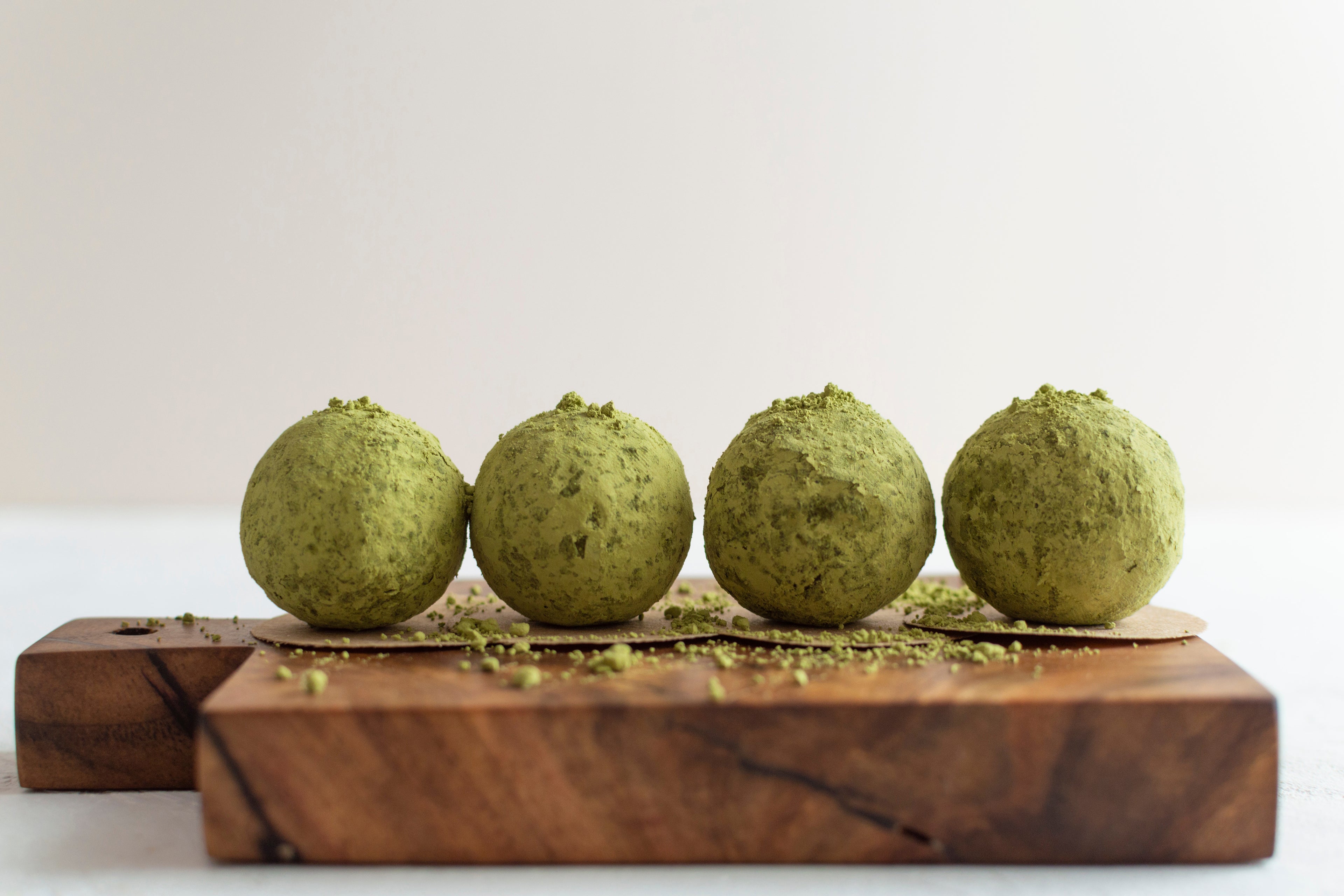 Matcha Powdered Almond Butter Balls