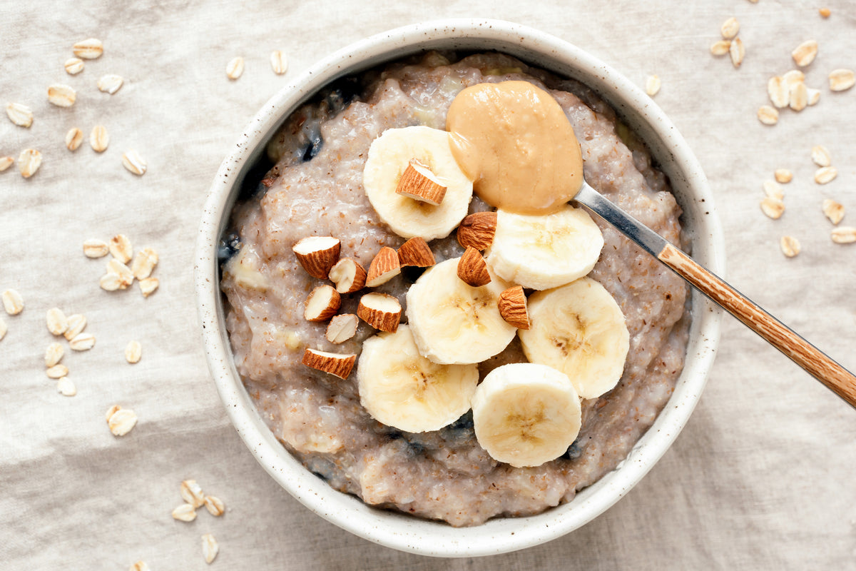 One Minute Barney Butter Banana Oatmeal