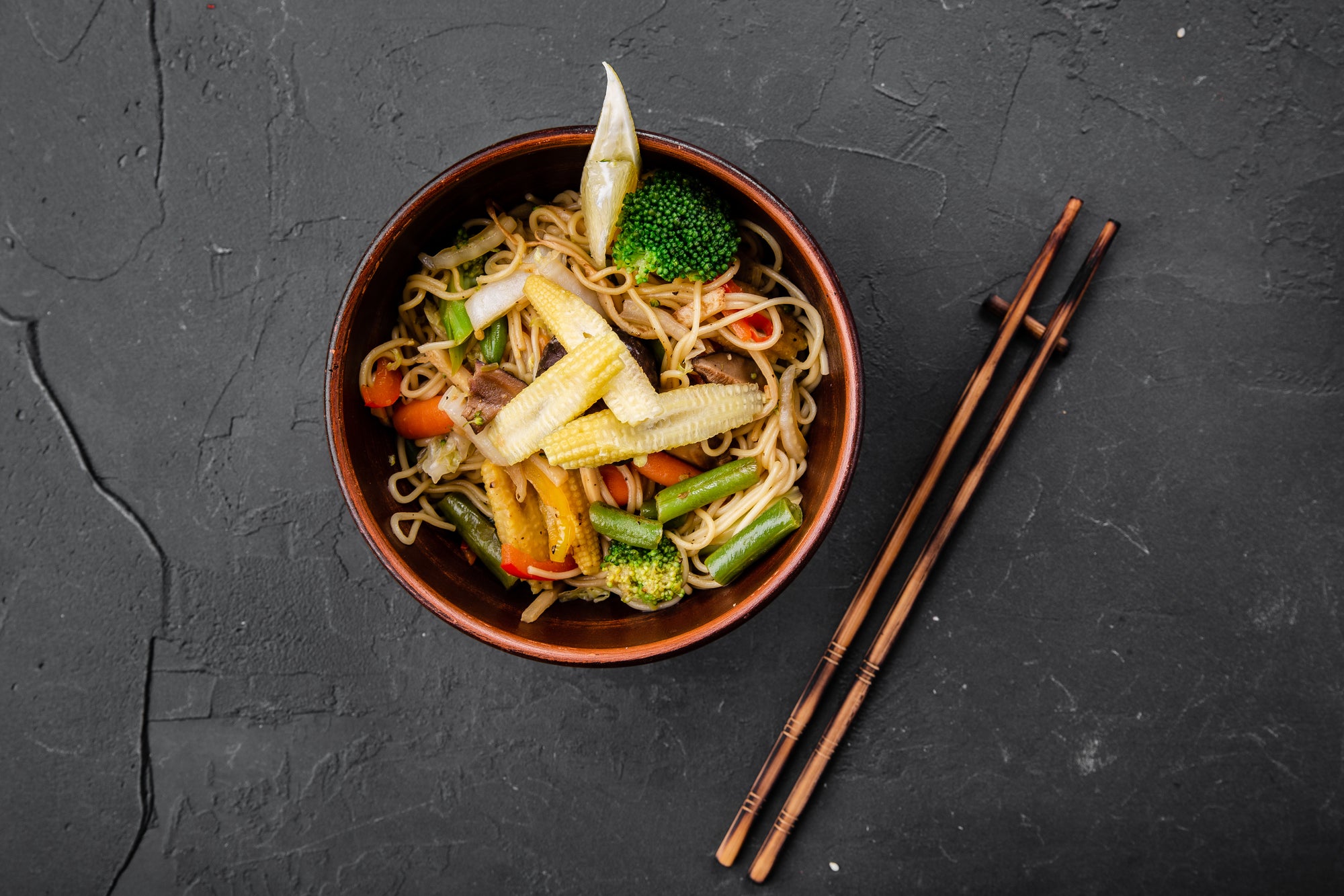 Spicy Asian Noodles with Almond Butter Sauce