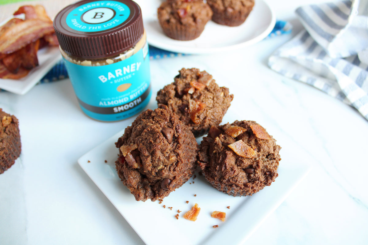 Bacon Almond Butter Brownie Bites