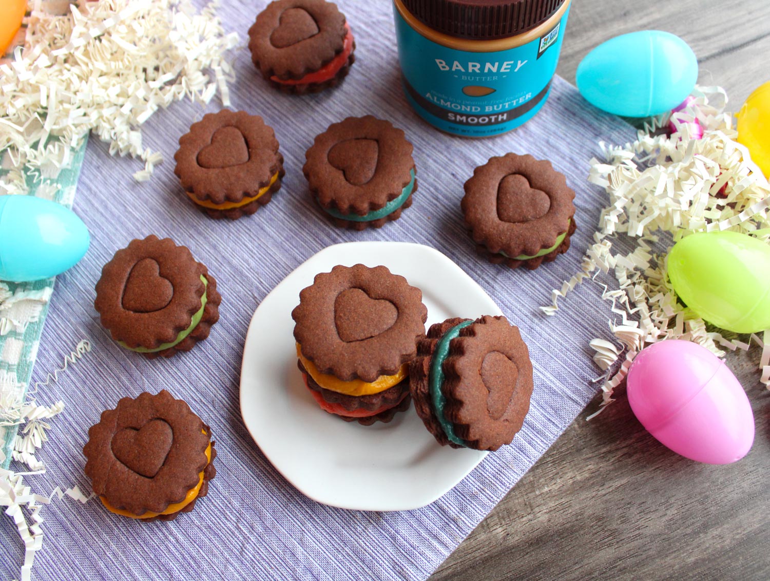 Easter Cookies with Almond Butter Filling