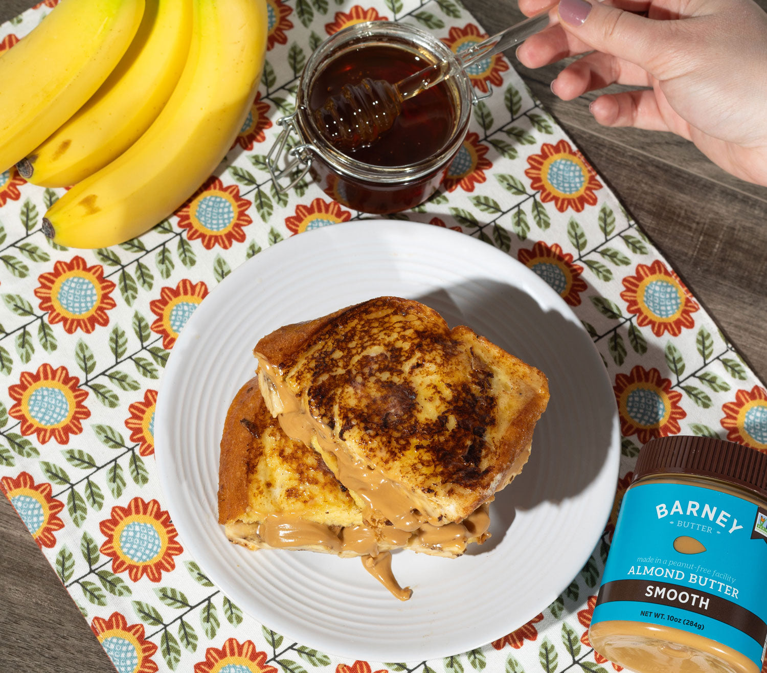 Ultimate Grilled Almond Butter & Banana Sandwiches