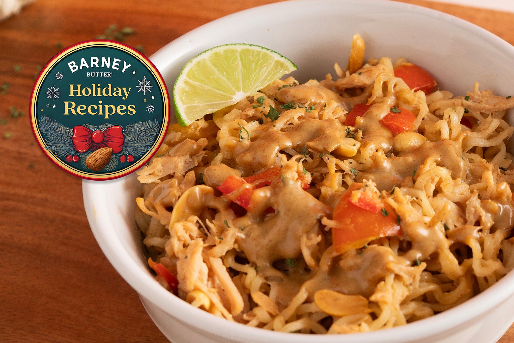 Leftover Turkey Ramen in Peanut Sauce