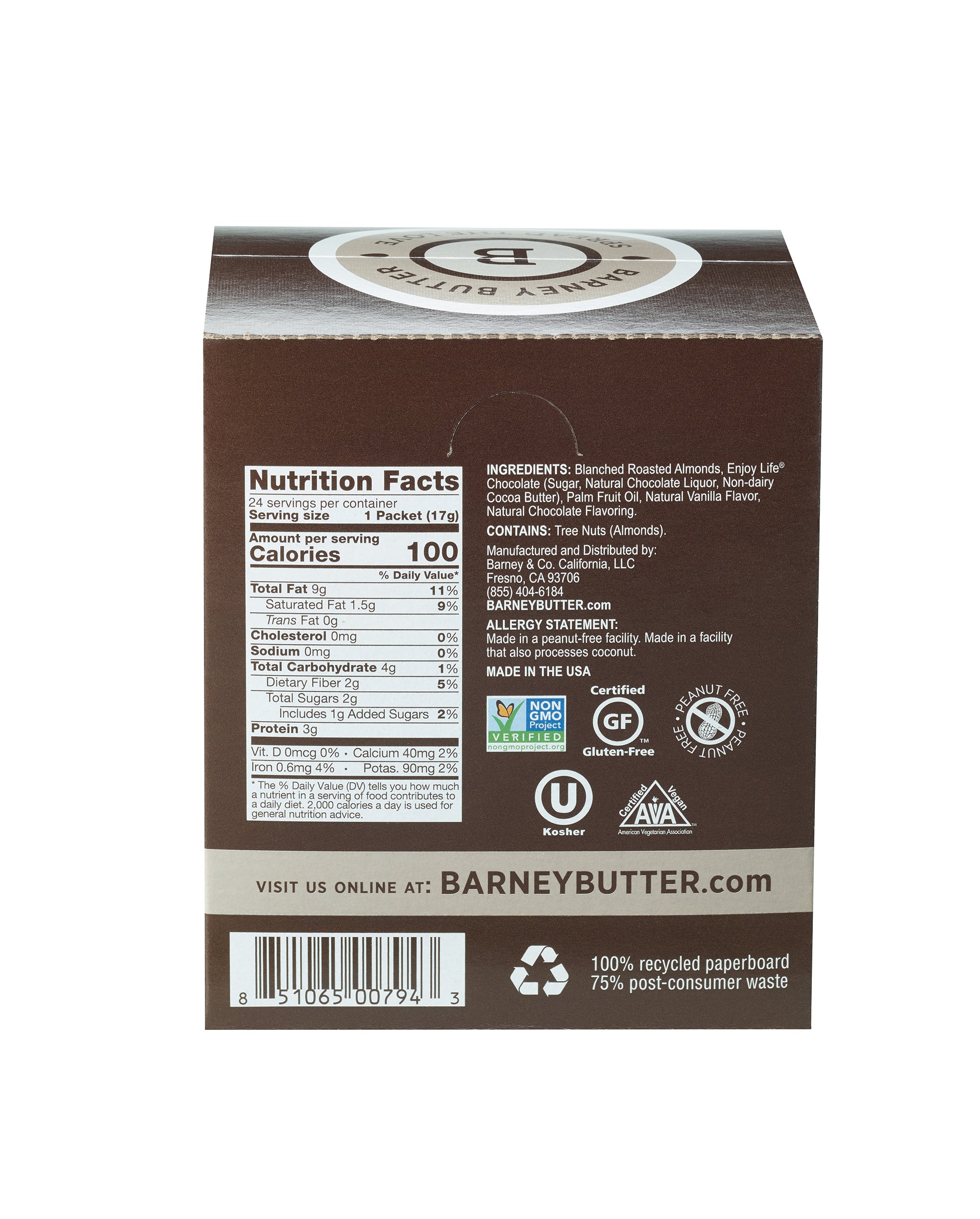 Chocolate Almond Butter Snack Pack